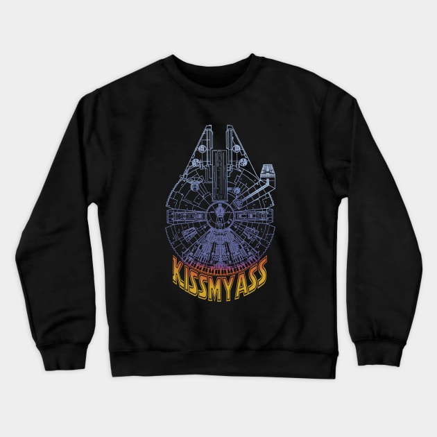 kiss my rebel ass 1 Crewneck Sweatshirt by Paskalamak